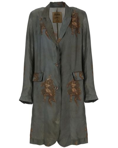 Uma Wang Coats Blue - Grey