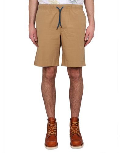 PS by Paul Smith Cotton Shorts - Natural