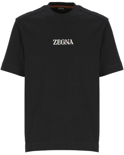 Zegna T-shirts And Polos Black