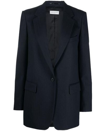 Dries Van Noten Blanchet Jacket Clothing - Blue