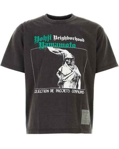 Yohji Yamamoto Dark Cotton X Neighborhood T-Shirt - Black