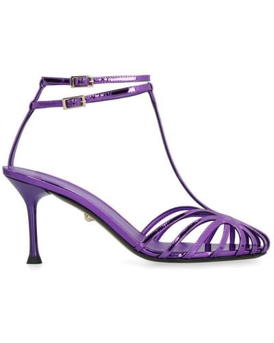 ALEVI Jessie Leather Sandals - Purple