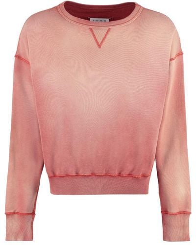 Maison Margiela Cotton Crew-neck Sweatshirt - Pink
