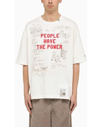 Maison Mihara Yasuhiro Oversize T-Shirt With Print - White