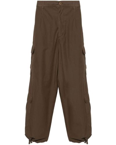 Emporio Armani Cotton Cargo Pants - Brown