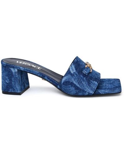 Versace Denim Slippers - Blue