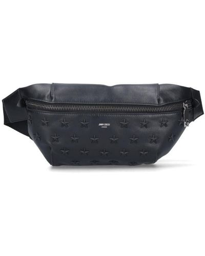 Buy Jimmy choo All Over Logo Print Waist Bag, Black Color Men