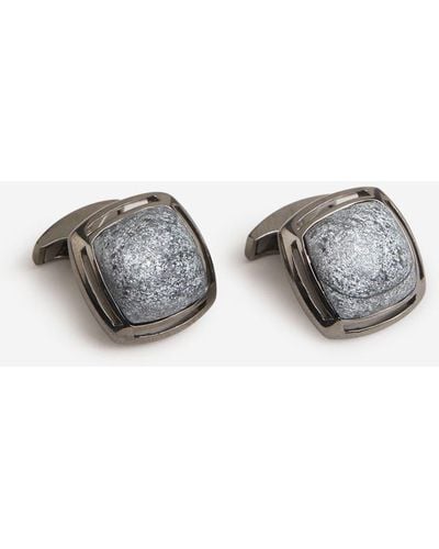 Tateossian Specular Hematite Cufflinks - Metallic