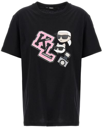 Karl Lagerfeld Oversized Ikonik T-shirt - Black