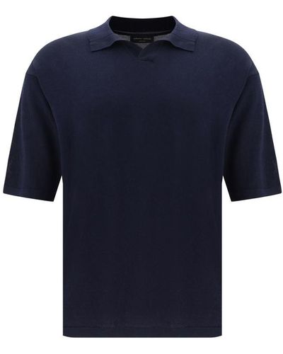 Roberto Collina Polo Shirts - Blue