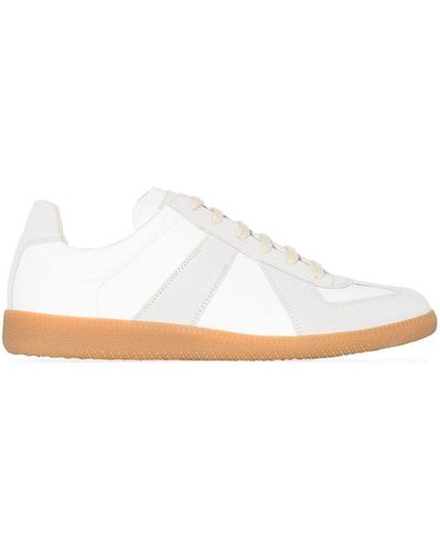 Maison Margiela Replica Leather Trainers - White