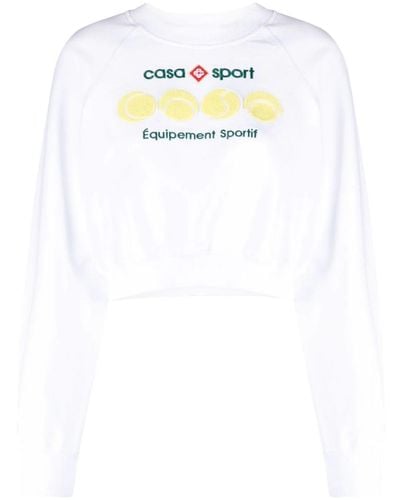 Casablanca Home Sports Sweatshirt - White