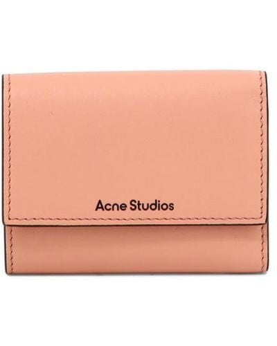 Acne Studios Wallet With Logo - Pink