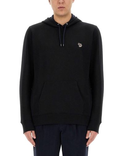 PS by Paul Smith Sweatshirt With Logo Patch - Blue