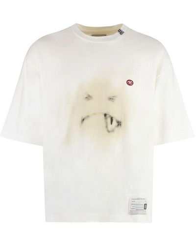 Maison Mihara Yasuhiro Cotton Crew-Neck T-Shirt - White