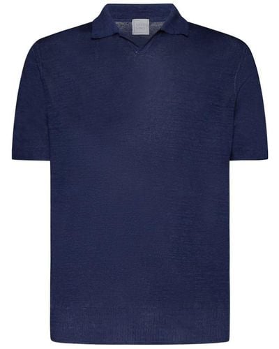 120% Lino T-shirts And Polos - Blue