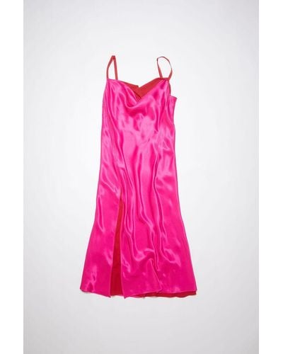 Acne Studios Satin Slip Dress - Pink