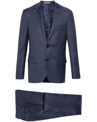 Corneliani Virgin-wool Single-breasted Suit - Blue