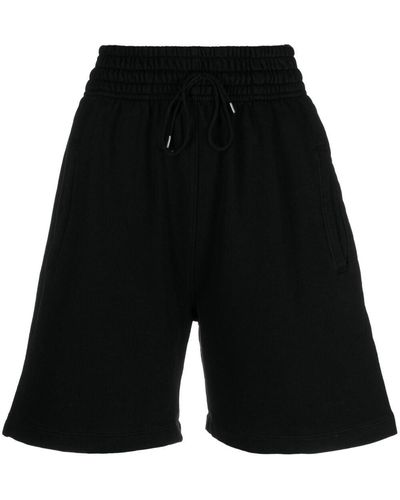 Agolde High-waisted Track Shorts - Black
