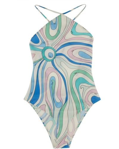 Emilio Pucci One-Piece Swimsuit - Blue