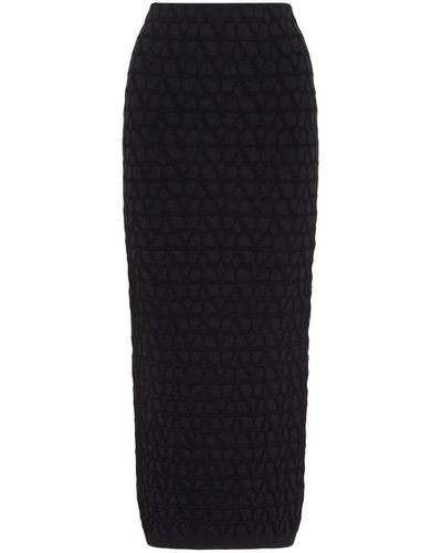 Valentino Toile Iconographe Midi Skirt - Black