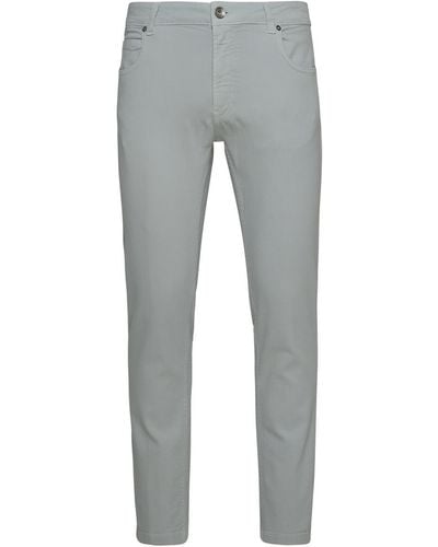 Eleventy Gray Cotton Pants