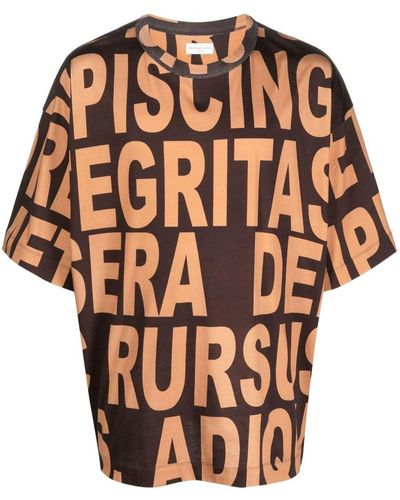 Dries Van Noten Hein Pr 6615 M.k.t-shirt Clothing - Natural