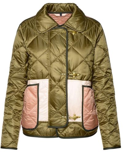 Fay Polyamide '3 Ganci' Quilted Jacket - Green