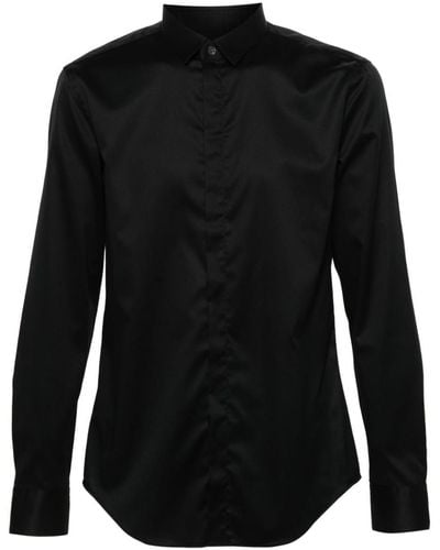 Emporio Armani Cotton Shirt - Black