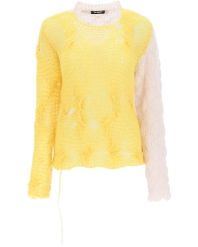 Raf Simons Two-tone Sweater - Yellow
