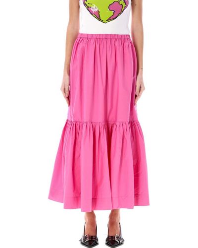 Ganni Midi Skirt - Pink