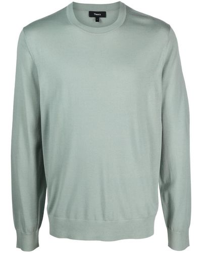 Theory Round-neck Knit Sweater - Green