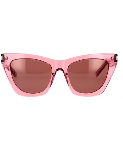 Saint Laurent Kate 55mm Cat Eye Sunglasses - Pink