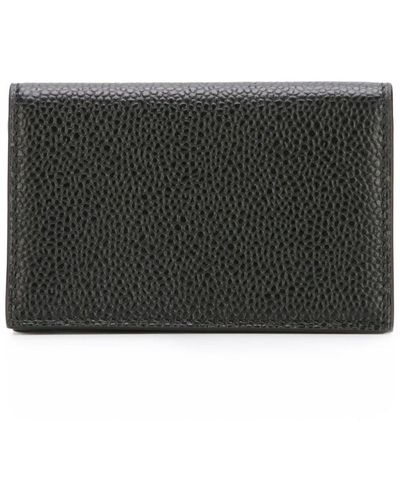 Thom Browne Wallet With Laminated Leather - Black