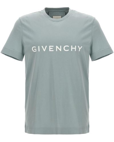 Givenchy Logo Print T-shirt - Blue