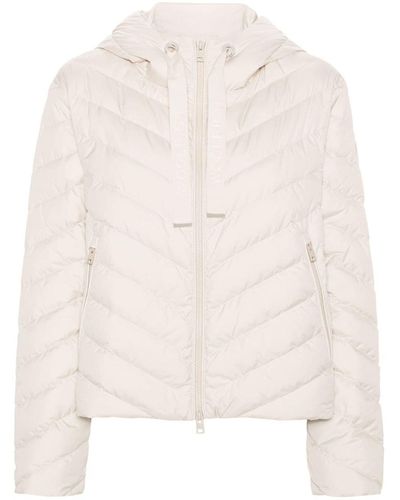 Woolrich Chevron Hooded Jacket - Natural