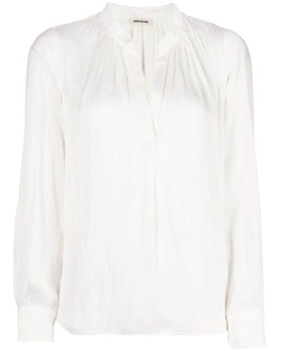 Zadig & Voltaire Tink Satin Perm - White