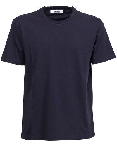 Grifoni T Shirt Mm Man - Blue