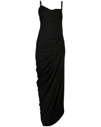 Jacquemus Saudade Asymmetric Dress - Black