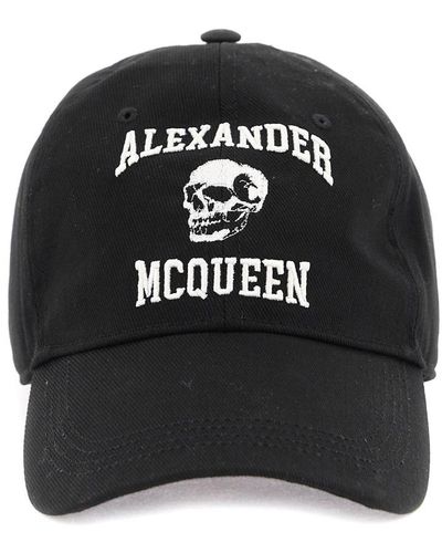 Alexander McQueen Embroidered Logo Baseball Cap - Black