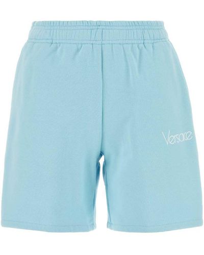 Versace Light- Cotton Shorts - Blue