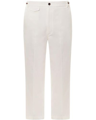 Gucci Web Detailing Trousers - White
