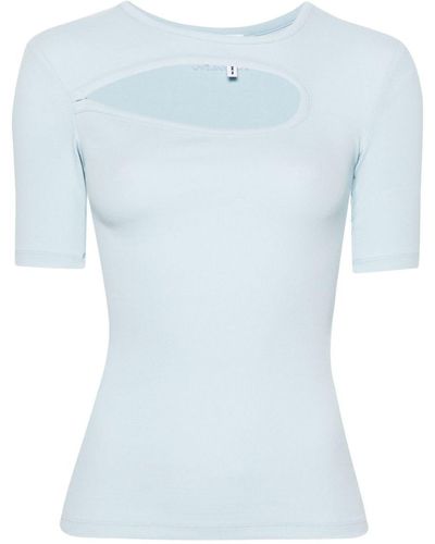 REMAIN Birger Christensen Jersey Short Sleeve T-shirt - Blue