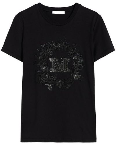 Max Mara Cotton T-shirt - Black