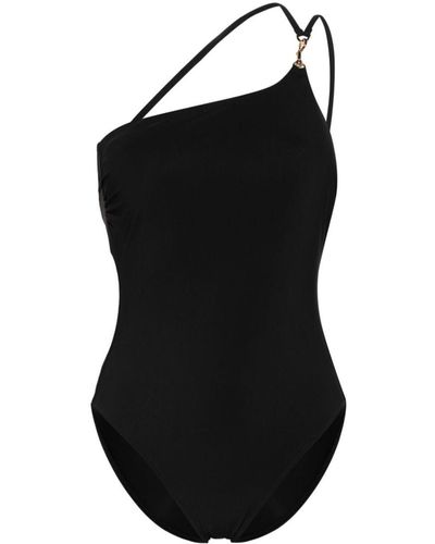 Tory Burch One-Shoulder Swimsuit - Black