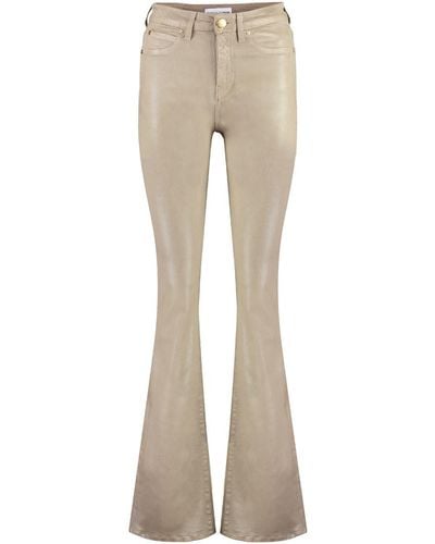 Pinko High-rise Flared Jeans - Natural