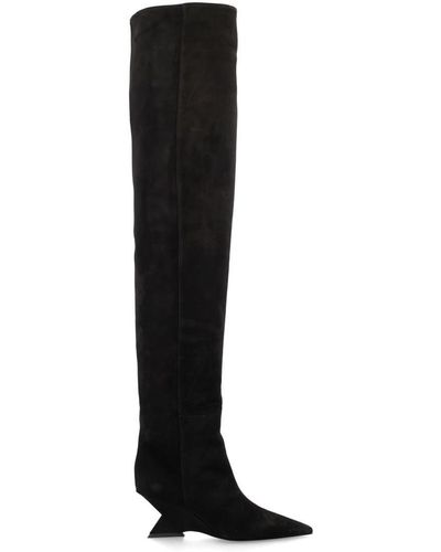 The Attico Cheope Over-knee Boot 60 - Black