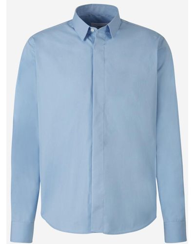 Ami Paris Plain Cotton Shirt - Blue