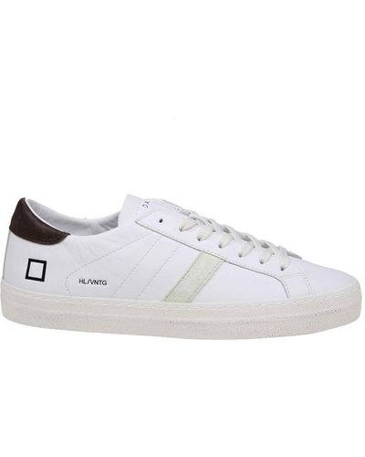 Date Leather Sneakers - White