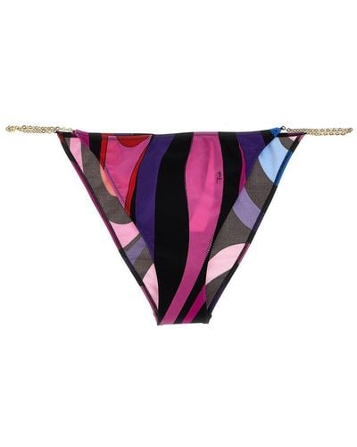 Emilio Pucci 'Marmo' Bikini Bottom - Purple